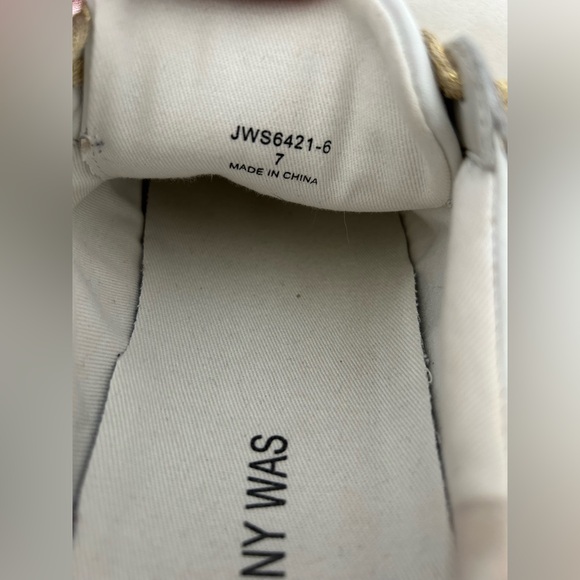 Johnny was Women's White and Gold Sneakers - Picture 12 of 12